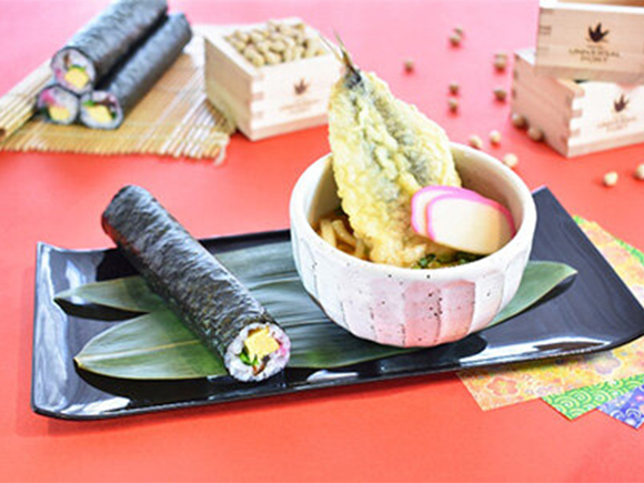 大阪産のしらすとほうれん草を使用したホテルオリジナル恵方巻（イメージ）