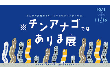 オレンジのしましまは、チンアナゴじゃない!?「※チンアナゴではありま展」を開催